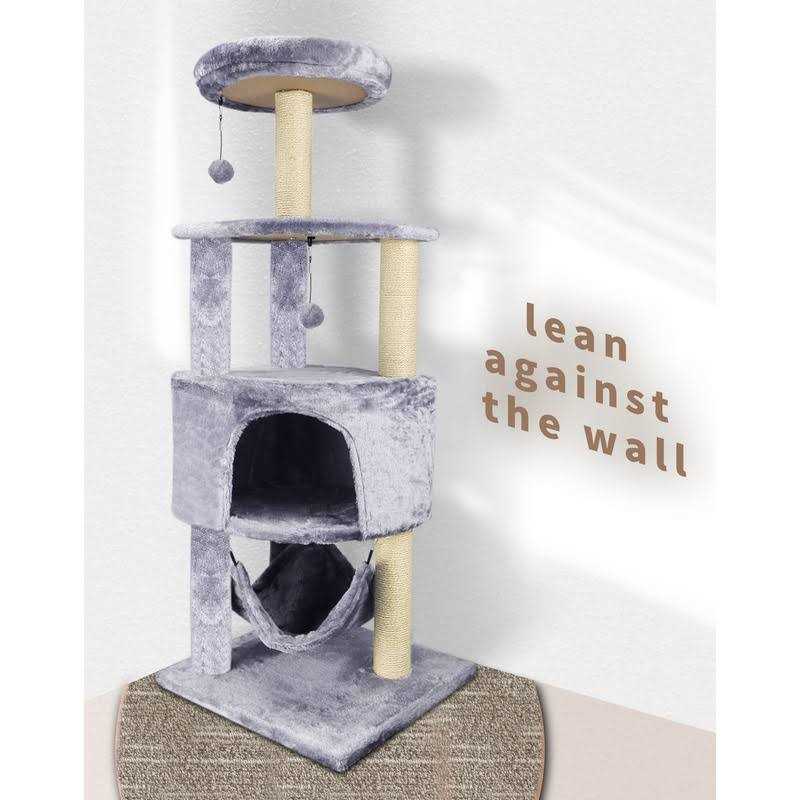 Cat Tree with Scratching Post and Hanging Bed Y936