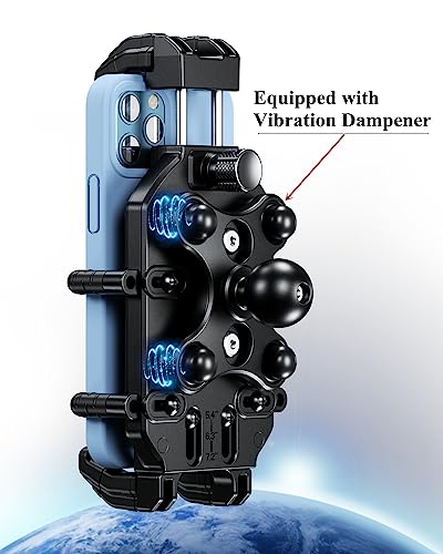 Motorcycle Phone Holder with Vibration Dampener Anti-Theft Handlebar Mount Q5272