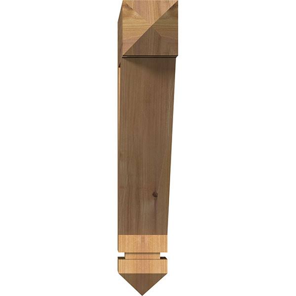 Traditional Arts & Crafts Smooth Bracket, Western Red Cedar U426
