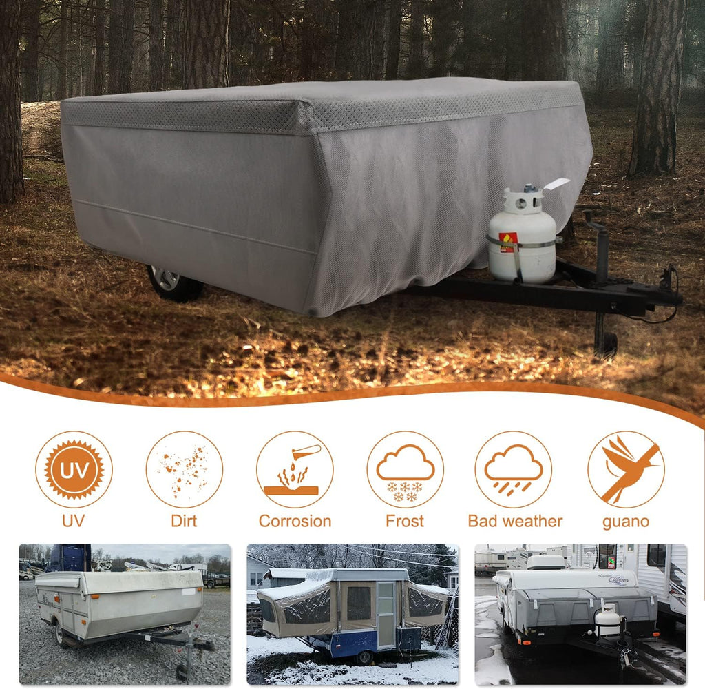 Folding Camper Cover RV Trailer 14'-16' C307072