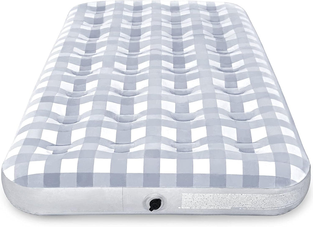 Queen Air Mattress with Flocked Top Waterproof Cover Repair Kit G3146