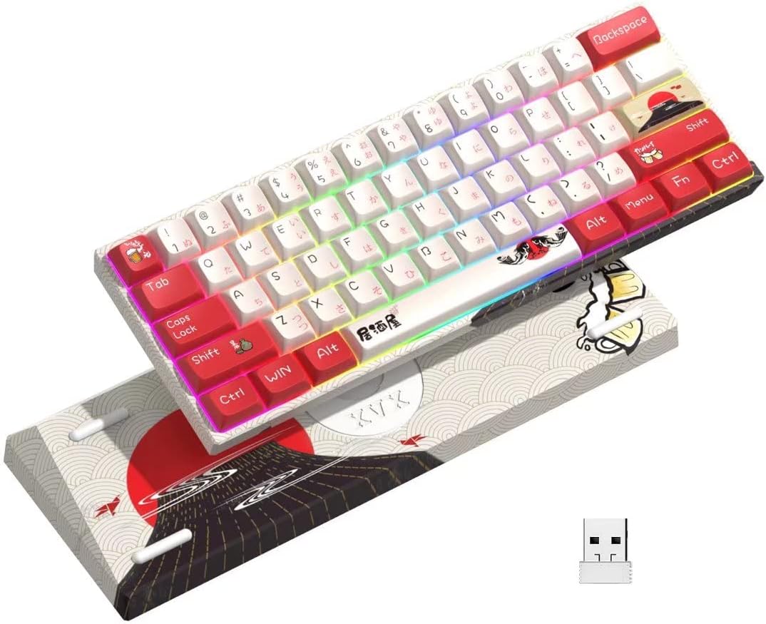 60% Wireless RGB Backlit Mechanical Keyboard J876