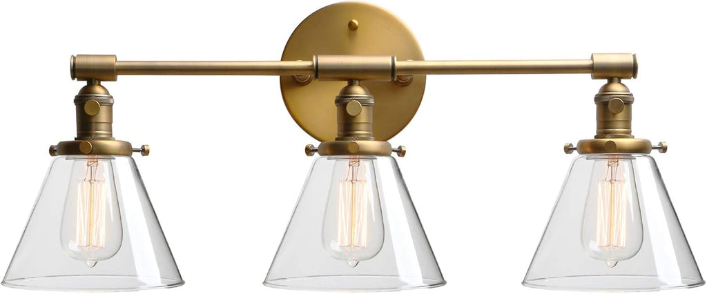 Black Wall Sconce Light Fixture with Clear Glass Canopy S4073