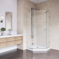 Frameless Neo-Angle Shower Enclosure with Low-Profile Base Y5898