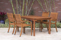5 Piece Round Eucalyptus Patio Dining Set X37988