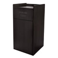 Black 40 Gallon Wood Trash Can Enclosure I800926