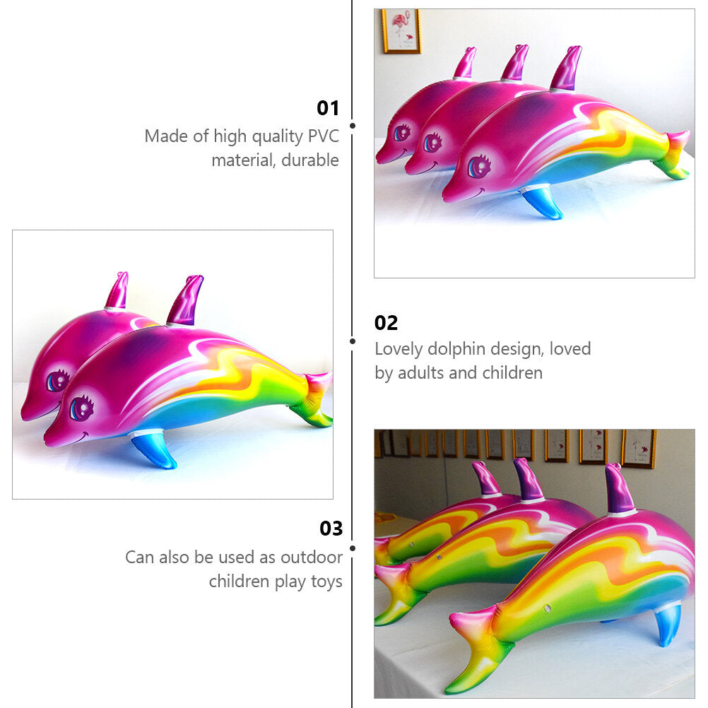 2pcs Inflatable Dolphin Toys H258775