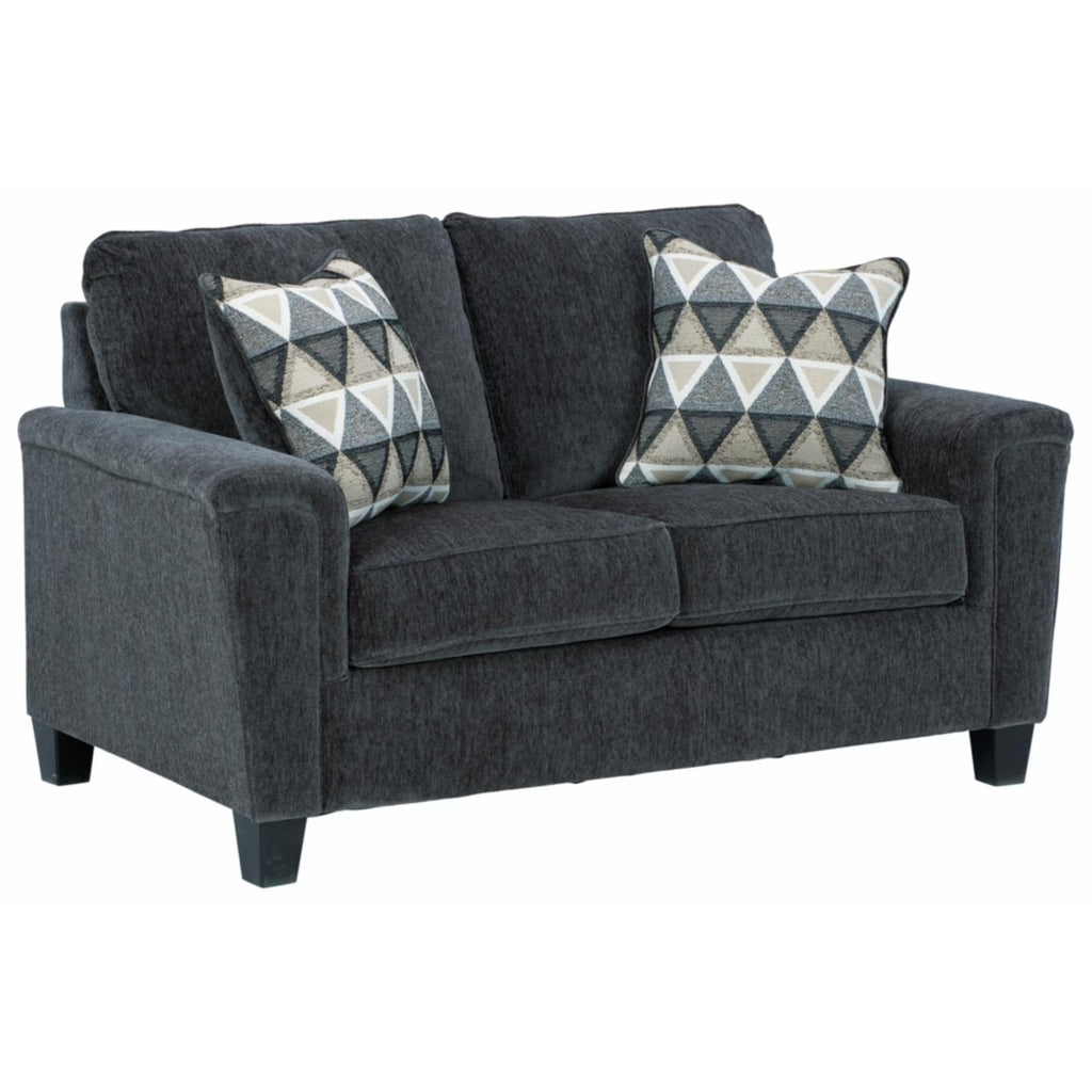 Smoke Gray Fabric Loveseat Y627136