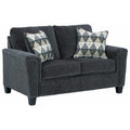 Smoke Gray Fabric Loveseat Y627136
