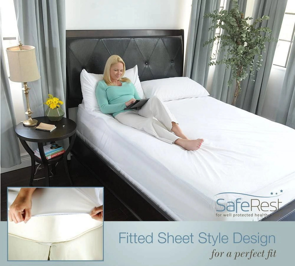 Waterproof Cotton Terry Queen Mattress Encasement X976994