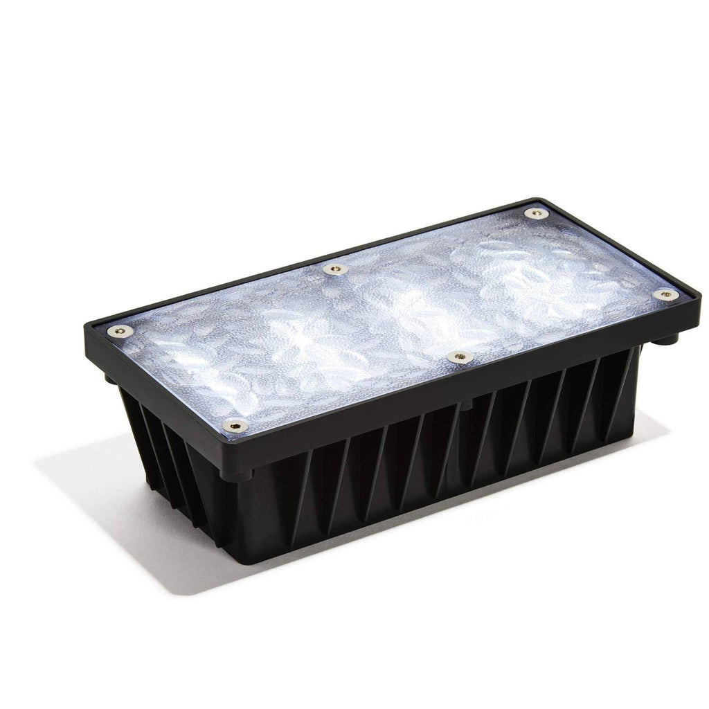 12 Cool White Solar Brick Path Light M4420