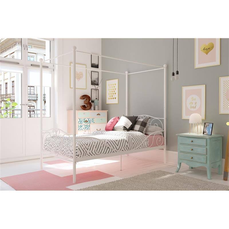 Twin Canopy Bed in White H284080