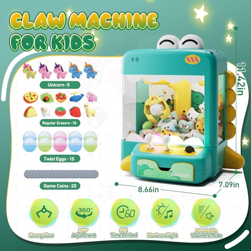 Claw Machine with Lights & Music, Includes 45 Toys E161