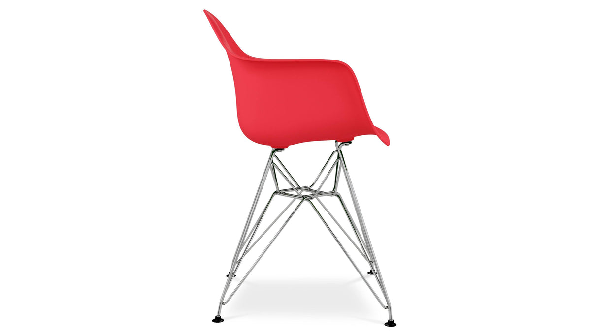 Red Mid Century Modern Armchair I71087