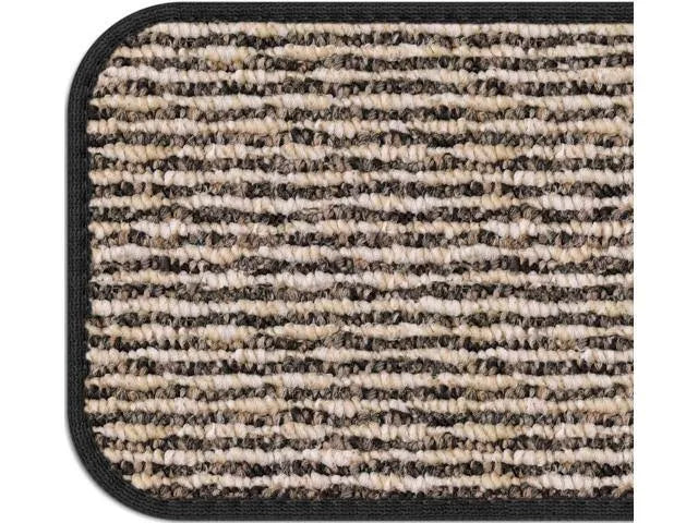 Set of 12 Black Indoor Carpet Stair Treads T886
