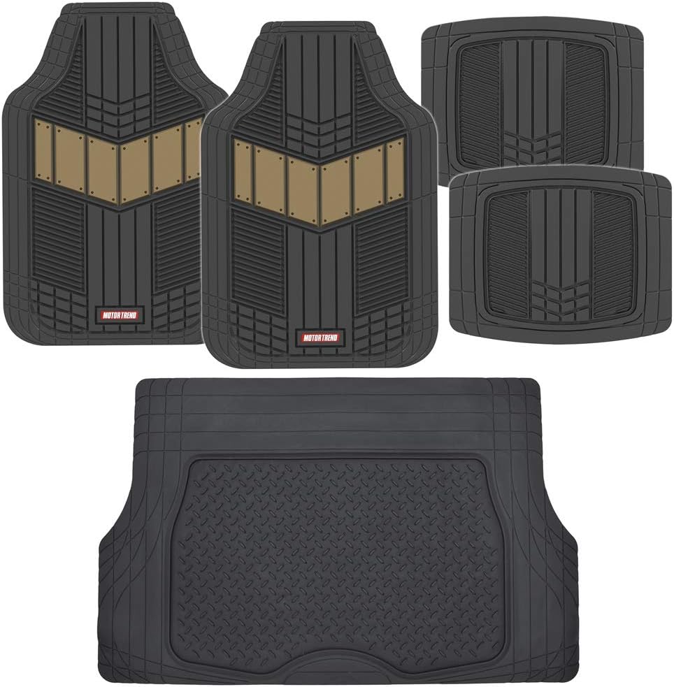 Blue Heavy Duty Rubber Auto Floor Mats with Cargo Trunk Liner A634