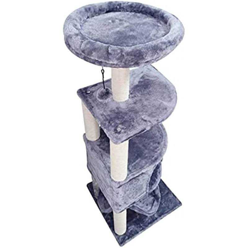 Cat Tree with Scratching Post and Hanging Bed Y936