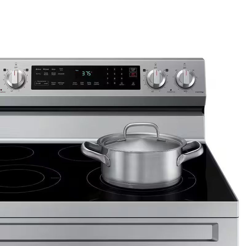 6.3 cu. ft. Convection Electric Range with AirFry in Stainless Steel T985