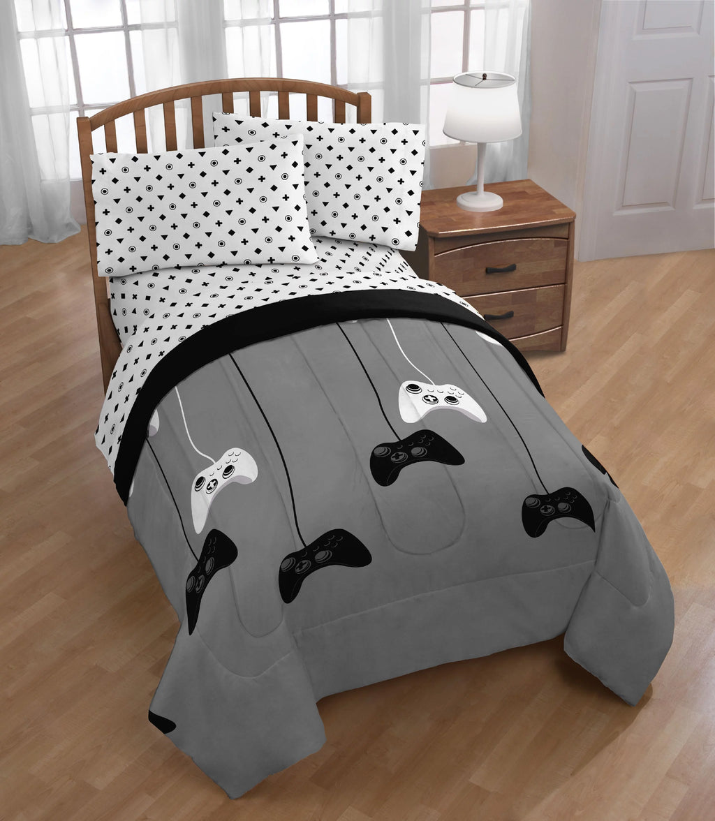3 Pieces Bedding Sets with Comforter Flat Sheet Fitted Sheet Pillow Case G748130
