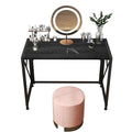 Pure White Vanity Desk and Chair Set with 5 Drawers R319