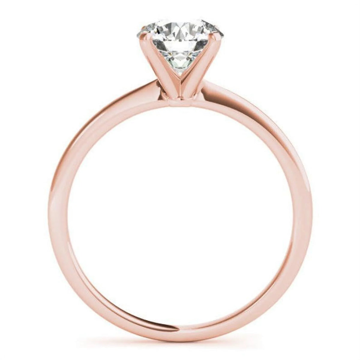 14K Rose Gold Moissanite Wedding Ring M809788