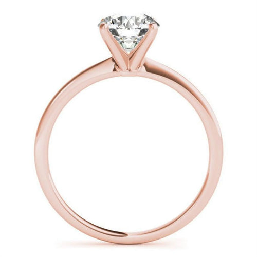 14K Rose Gold Moissanite Wedding Ring M809788
