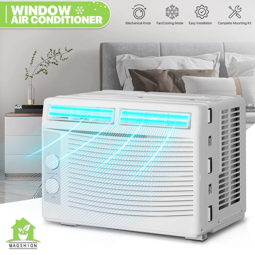 5,000 BTU 115V Window Air Conditioner with Multi-Speed Fan, White X6908