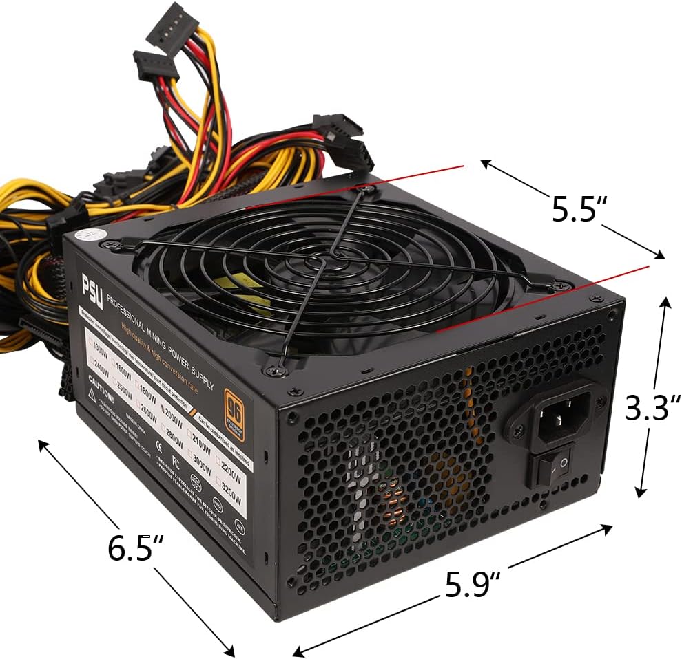 2000W ATX Power Supply for GPU Miner H2031