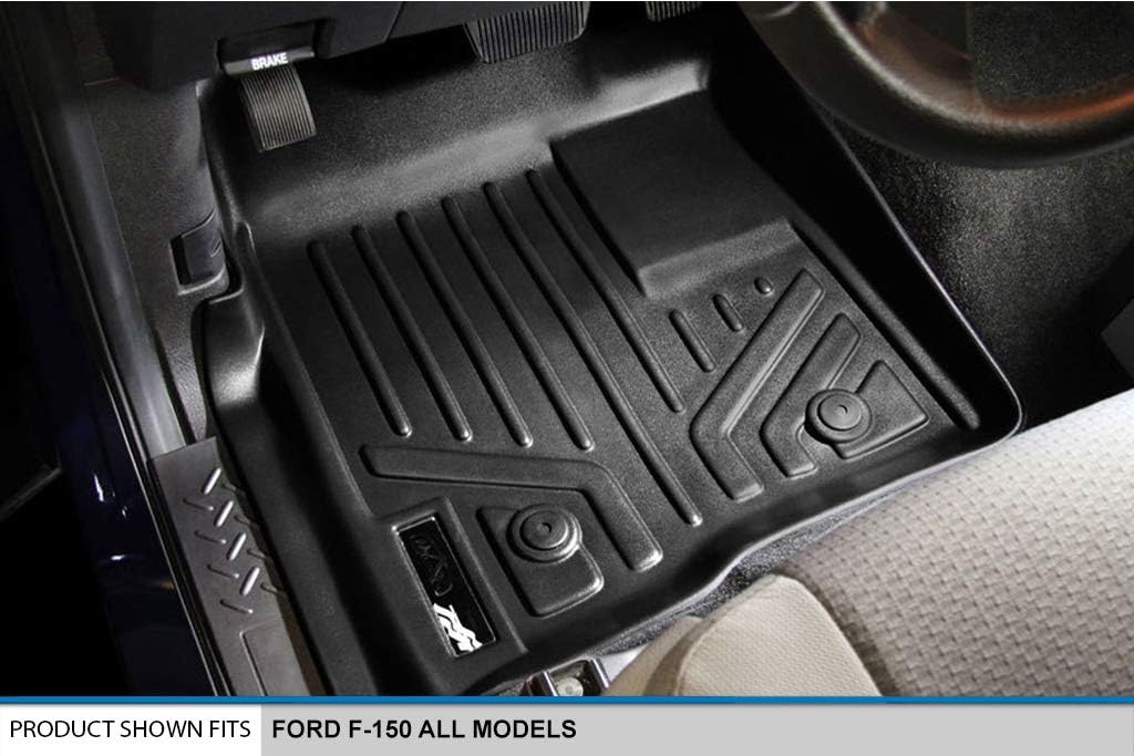 2 Row Black Floor Mats Set E321