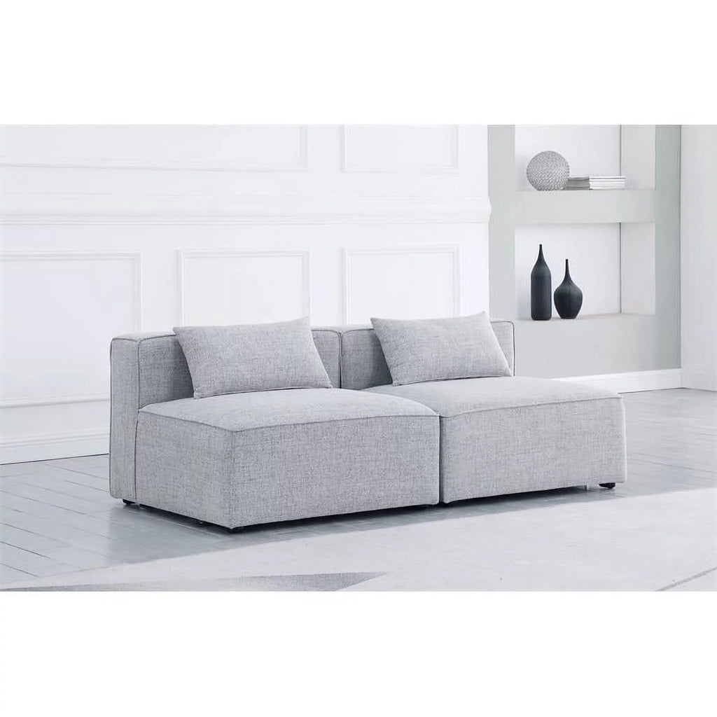 Grey Linen Modular Sofa J177031