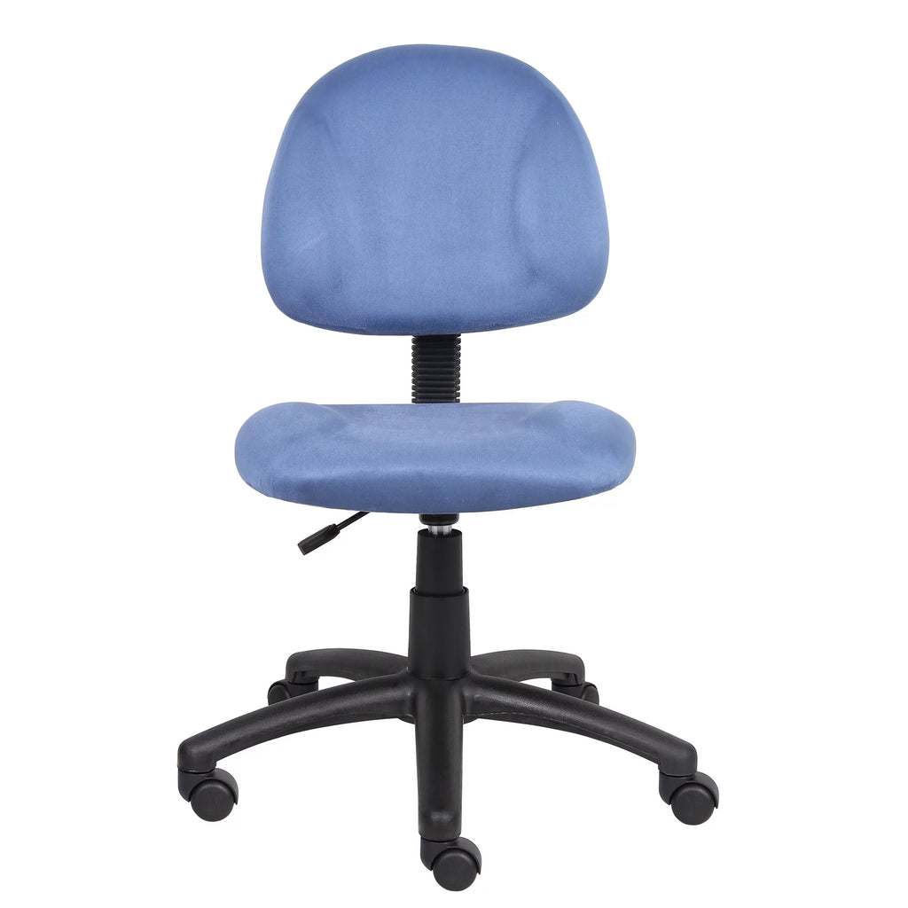 Blue Office Chair without Arms F4404