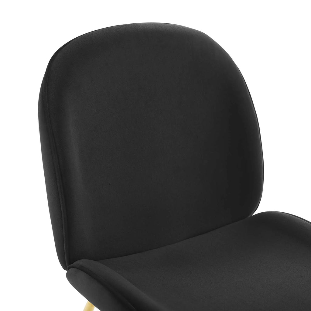 Black Velvet Dining Chair Q778