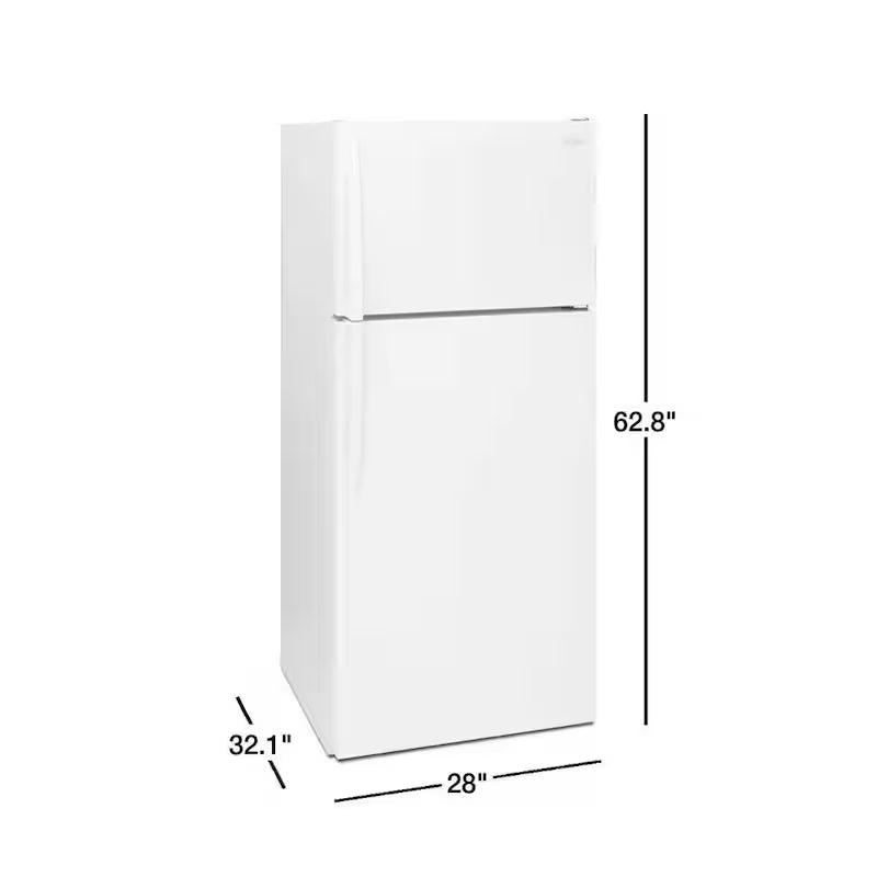 Top Freezer Refrigerator in White W370