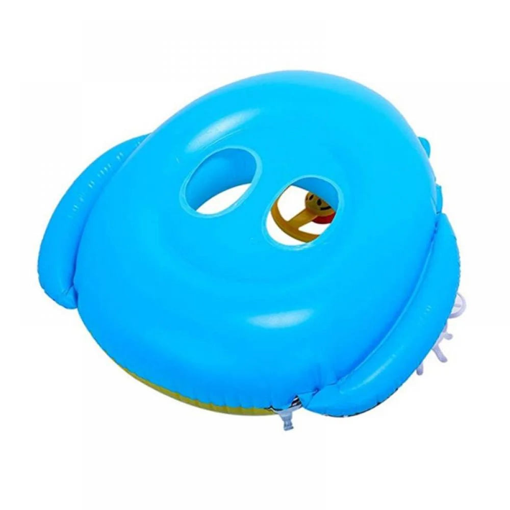 Inflatable Pool Float Ring with Steering Wheel Horn for Kids I545294