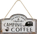 Camping Coffee Metal Sign 14 X 8 Inch D26846
