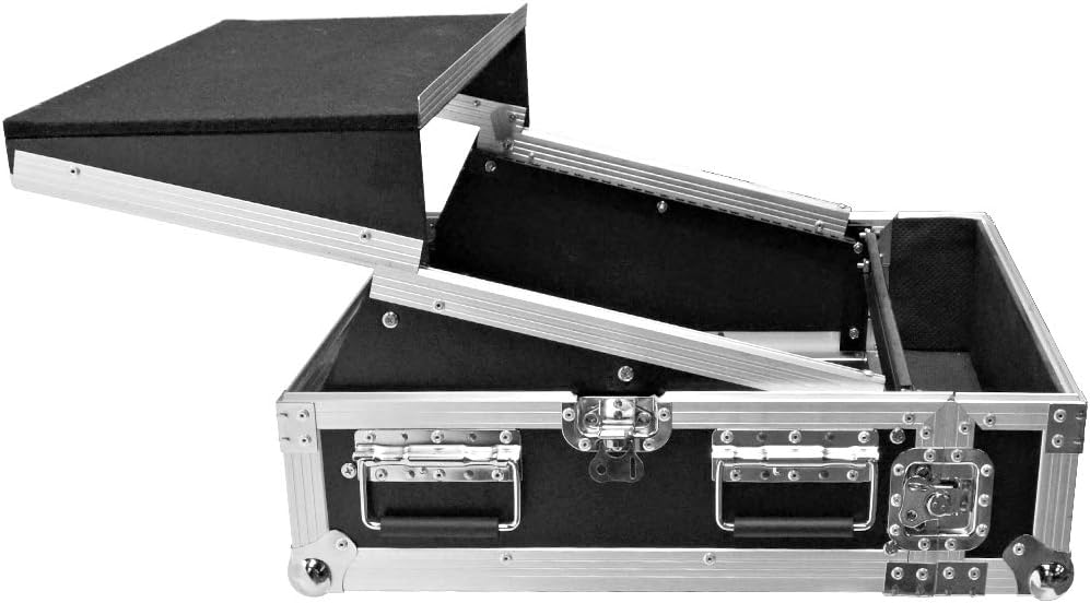 2 Space ATA Rack Case with 10U Mixer Top and Laptop Shelf G55412