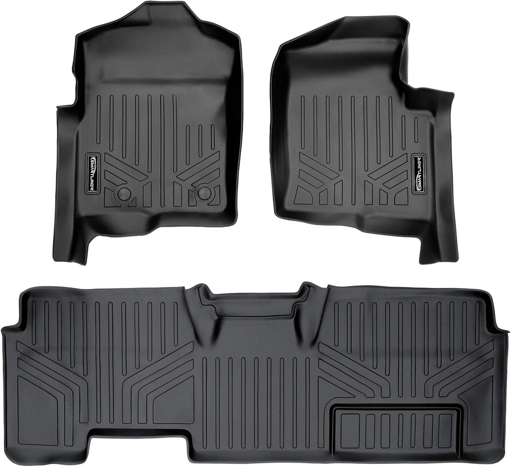 2 Row Black Floor Mats Set E321