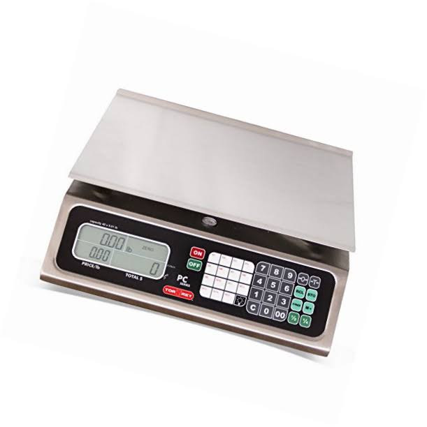 Electronic Price Computing Scale with Rechargeable Battery, Stainless Steel R316
