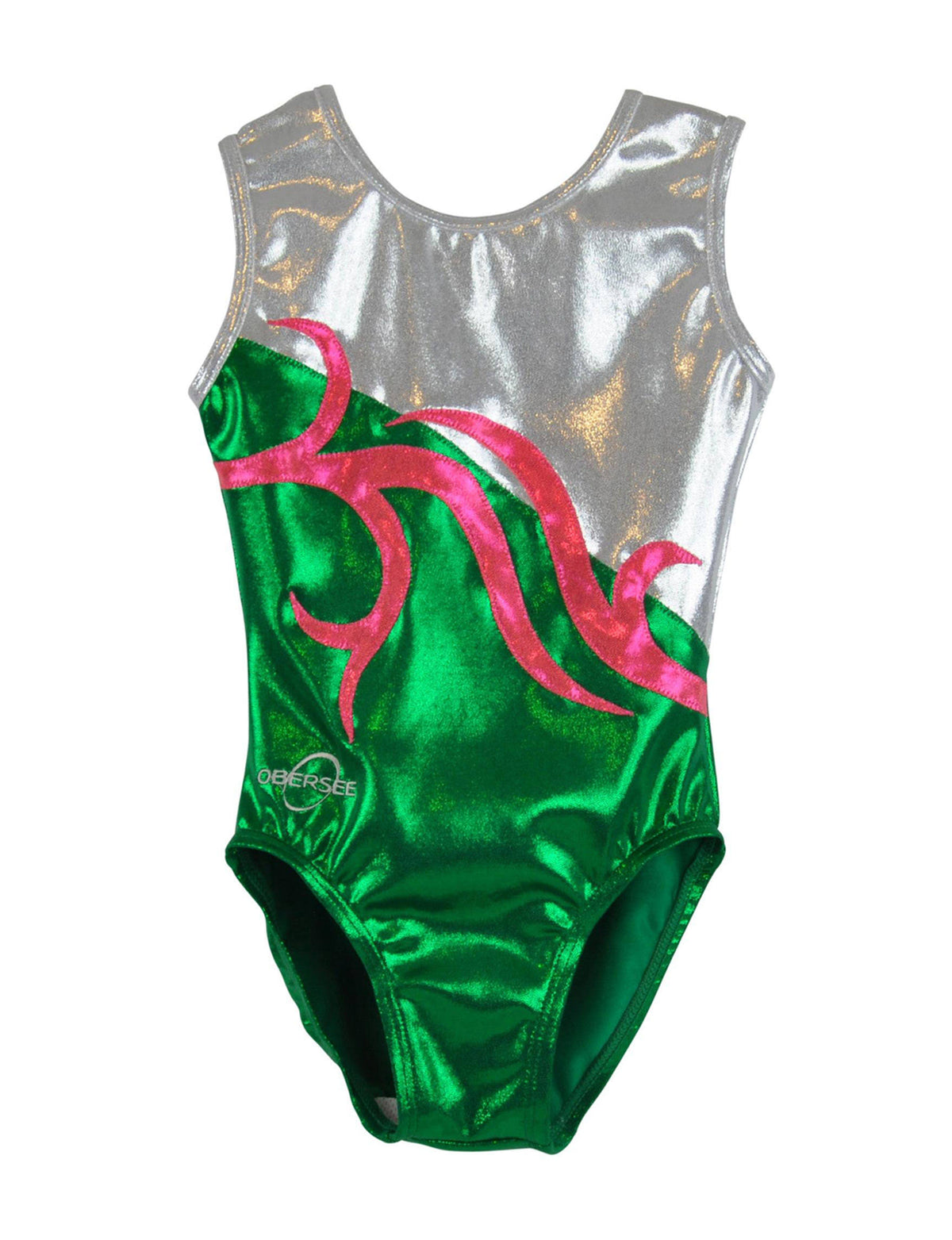 Green Kids Gymnastics Leotard H9051