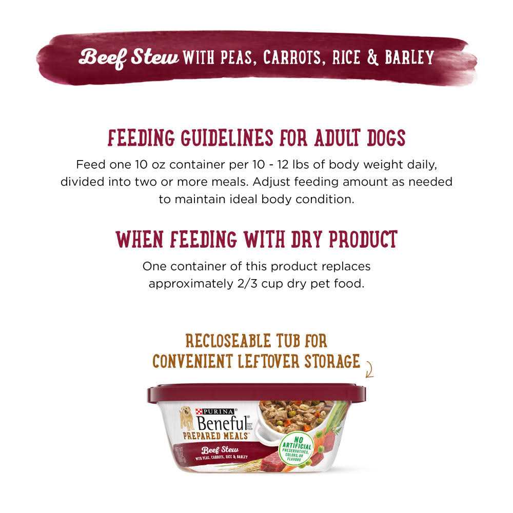 Beef Stew Prepared Meals Dog Food T6859