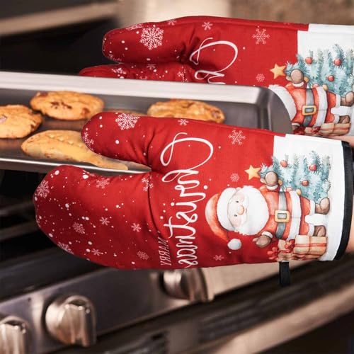 Christmas Oven Mitts and Pot Holders Sets of 2 Heat Resistant T5830