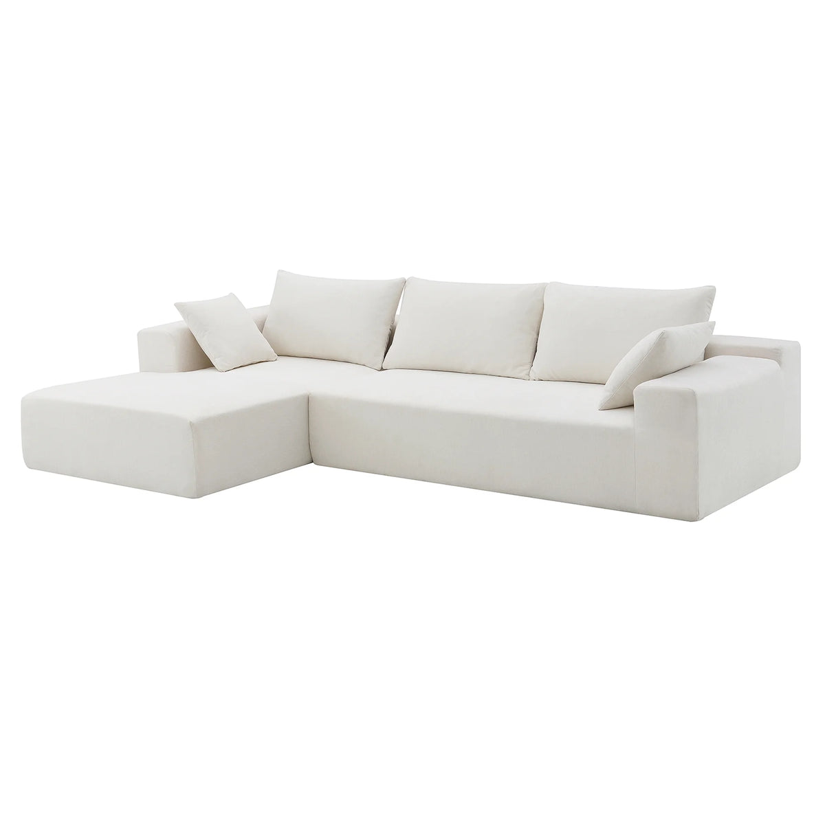 White L Shaped Modular Sectional Sofa M920