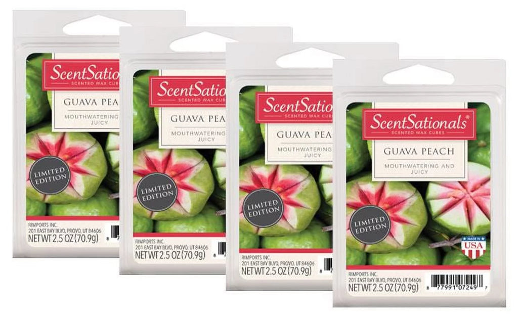 Guava Peach Scented Wax Melts 2.5 oz 4-Pack W907