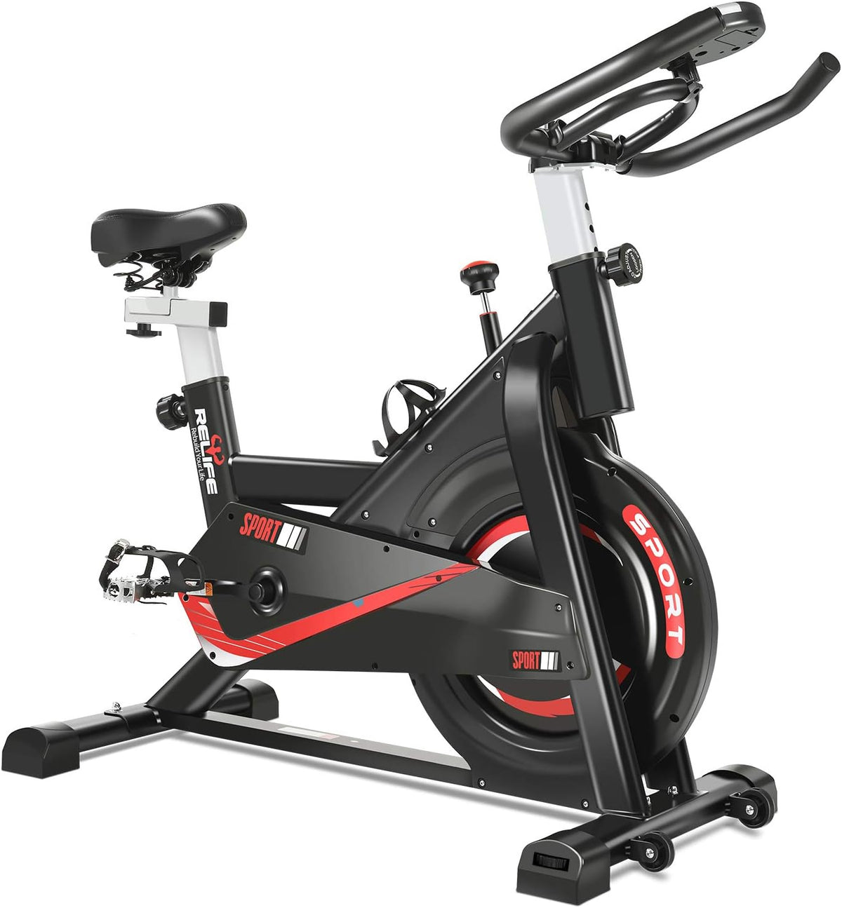 Exercise Bike Indoor Cycling Bike Stationary Flywheel Bicycle with Resistance H7295
