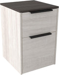 Whitewash Brown 2 Drawer Filing Cabinet K663730