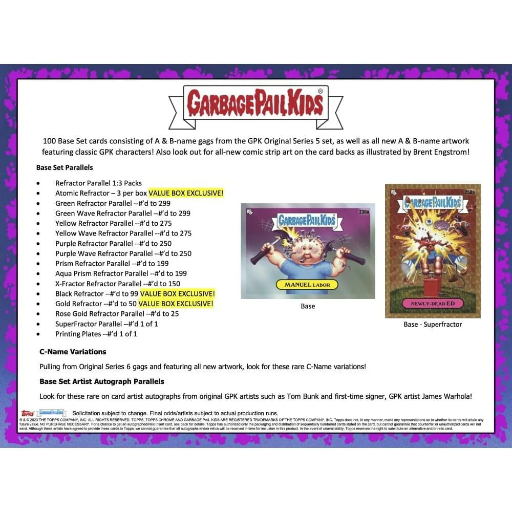 Trading Card Blaster Box (6 Packs) R229