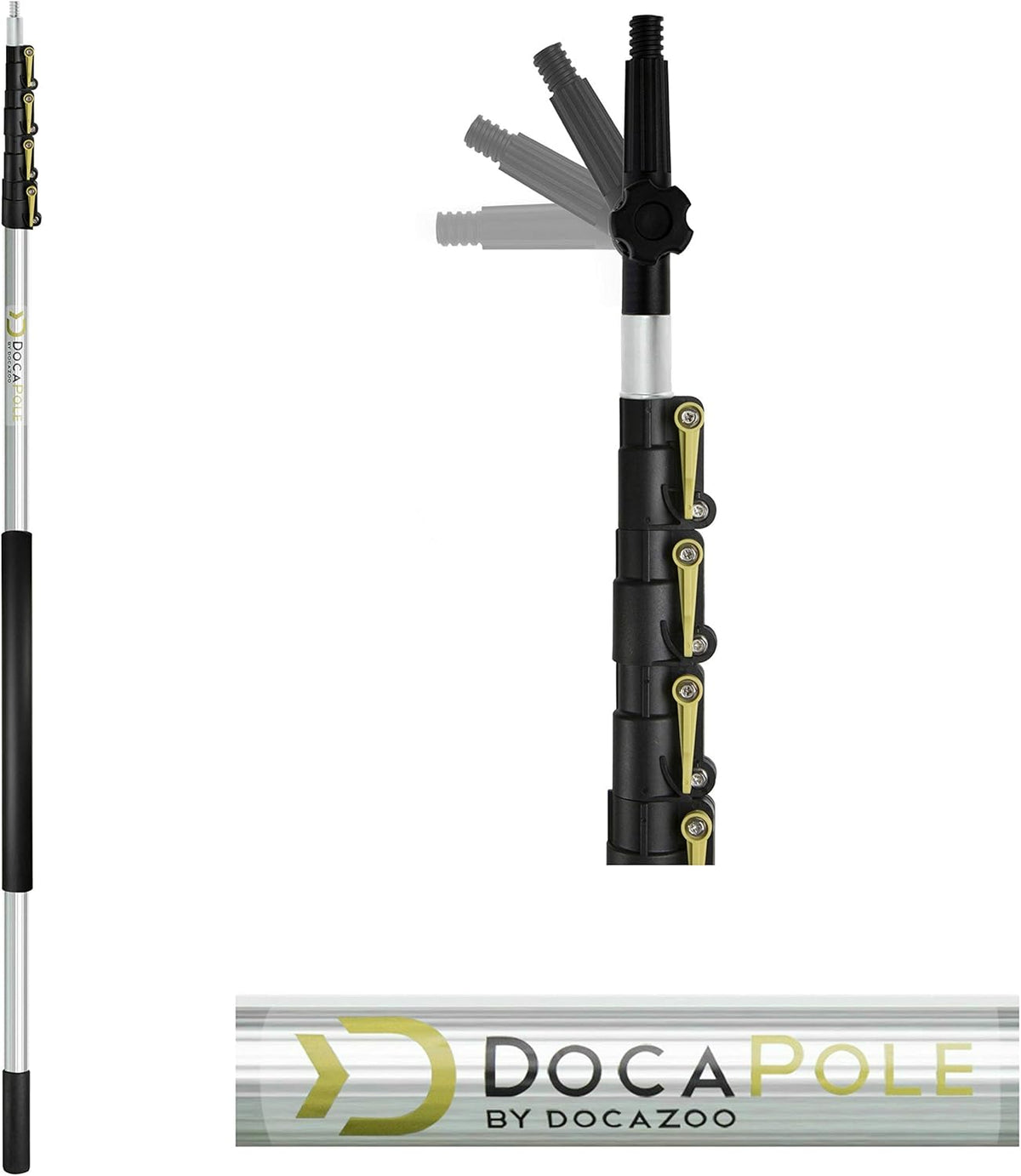 11 Inch Hard Bristle Deck Brush with Telescoping Pole Q547