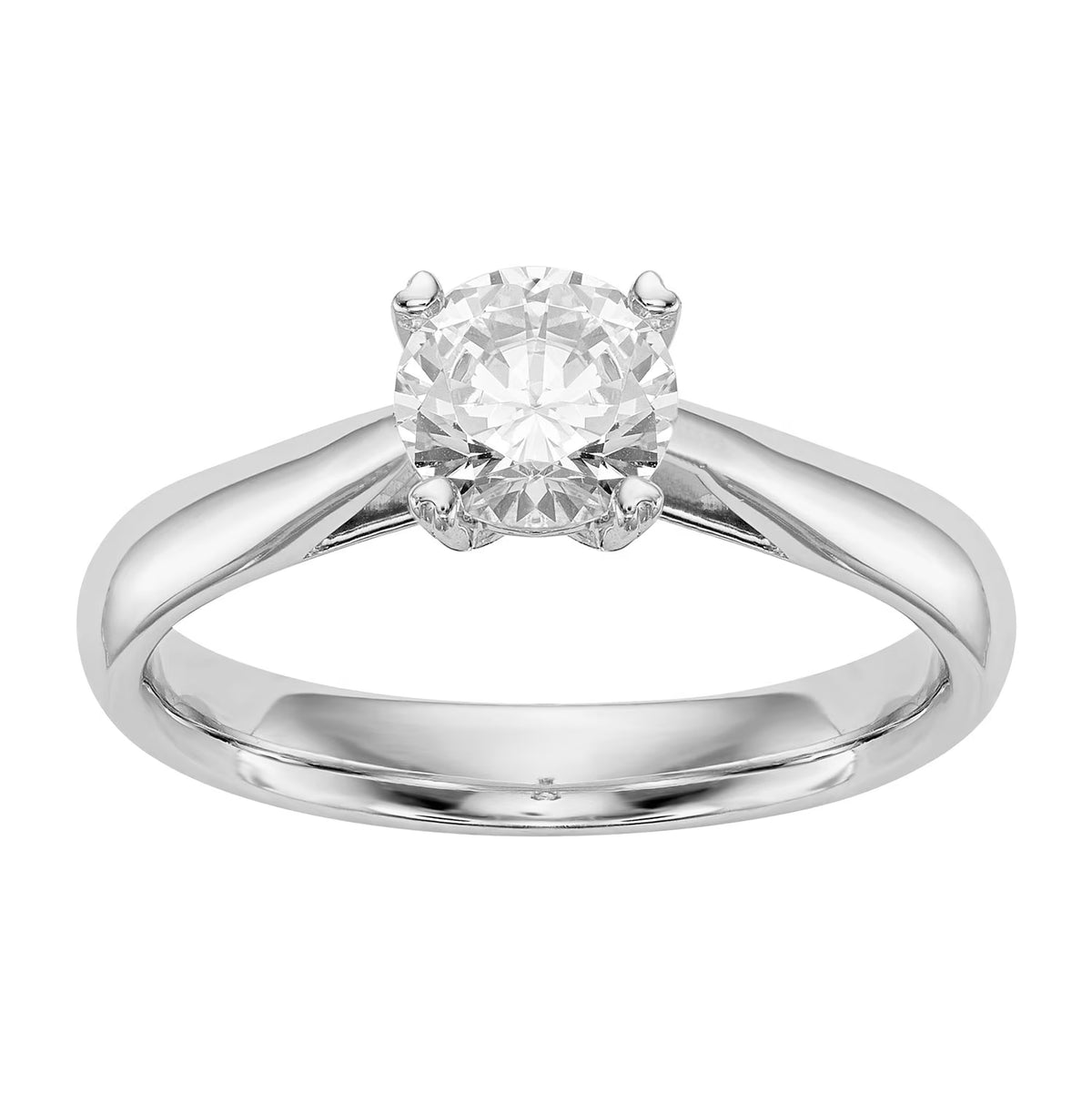14 Karat White Gold Diamond Solitaire Engagement Ring C19848
