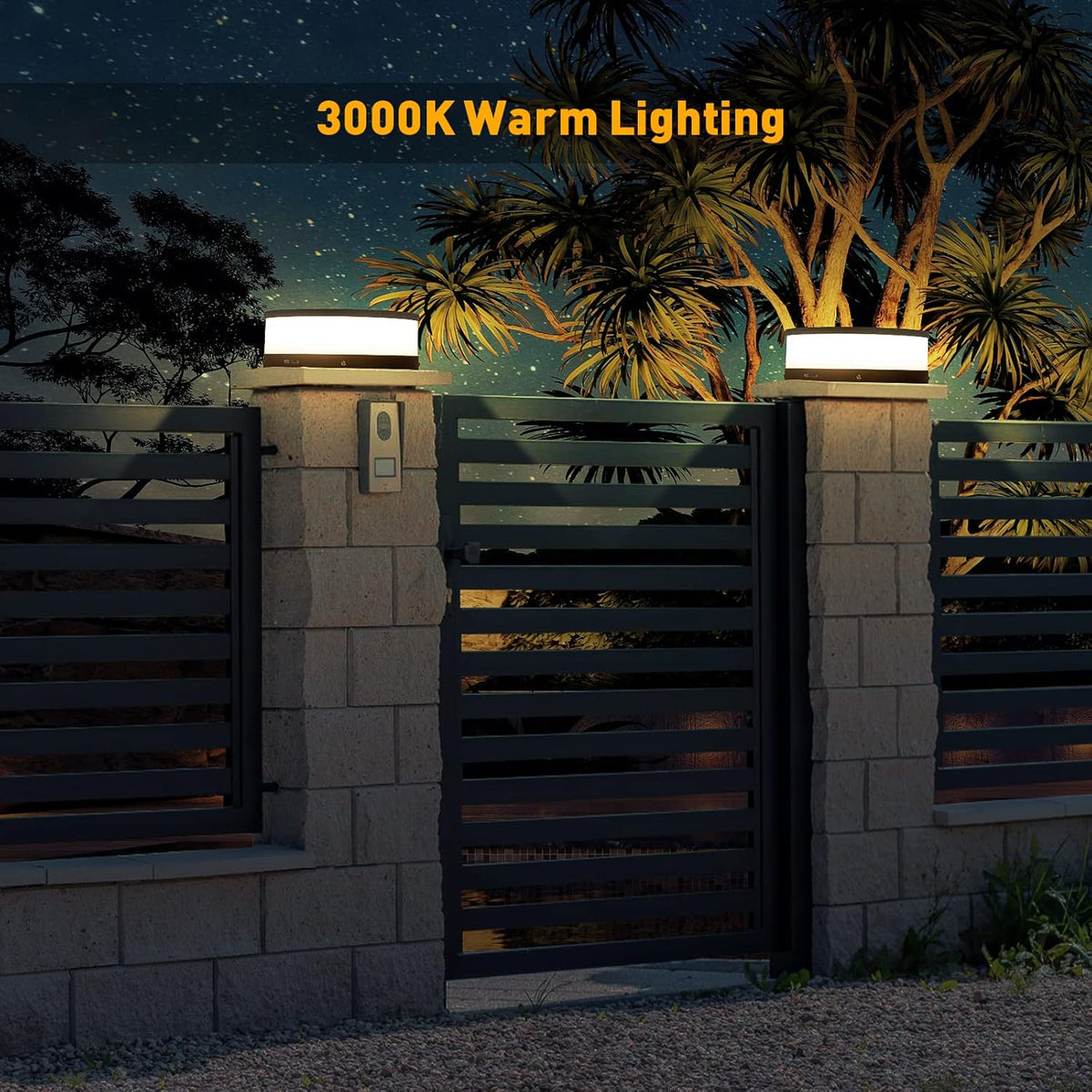 Outdoor Solar Post Cap Light D9657