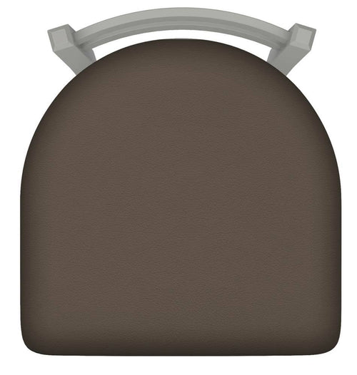 18x22 Low Back Swivel Vanity Stool with Anodized Nickel Finish C64727